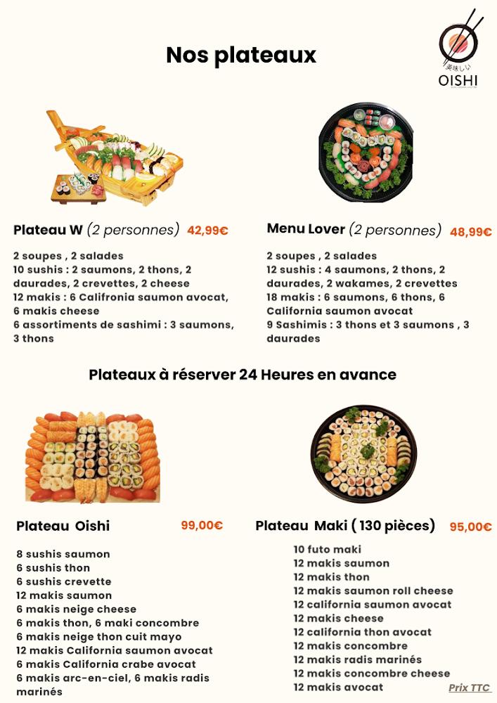 Oishi - Menu Image 1